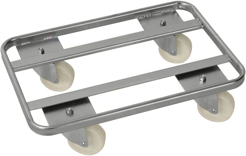 Kongamek Rollwagen verzinkt 800x600x160mm mit 4 Lenkrollen und 300kg Tragkraft