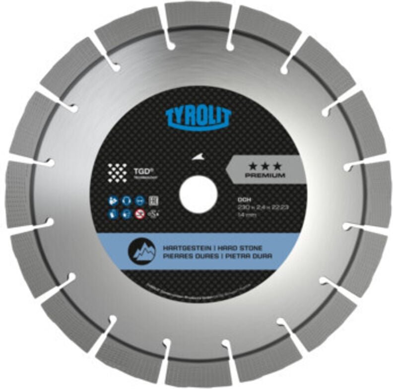 Diamanttrennscheibe Granit zum Trockentrennen - 300x2,6x20 PREMIUM TYROLIT - 34435150