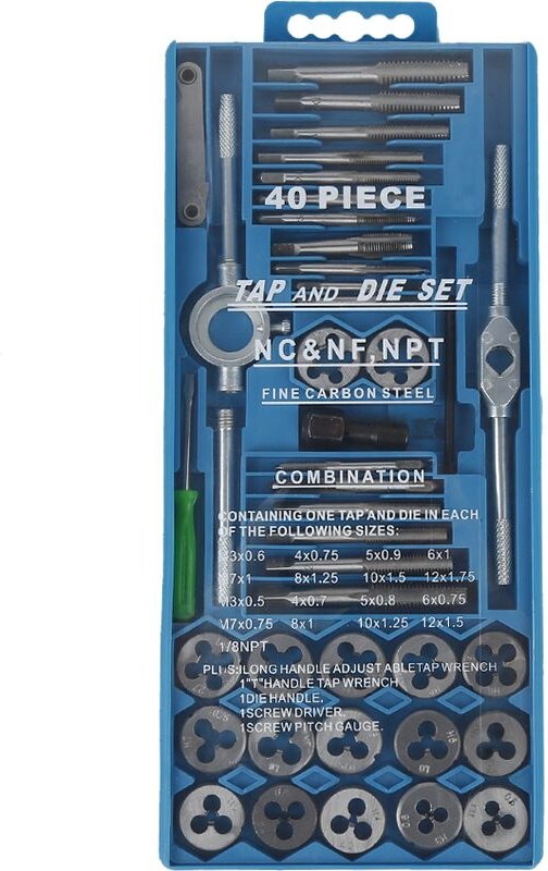 Haloyo - Gewindeschneider 40tlg Satz Fein Gewinde Bohrer Schneider Werkzeug Set de