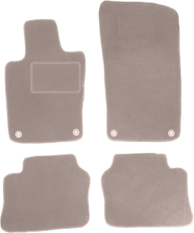 Beige Veloursmatten für: Porsche Panamera Fastback (2009-2016)