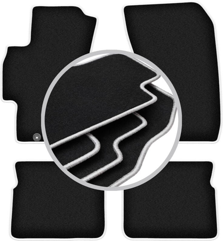 CARLUX-SILVER Autofußmatten für: Subaru Forester III SUV (2008-2013)