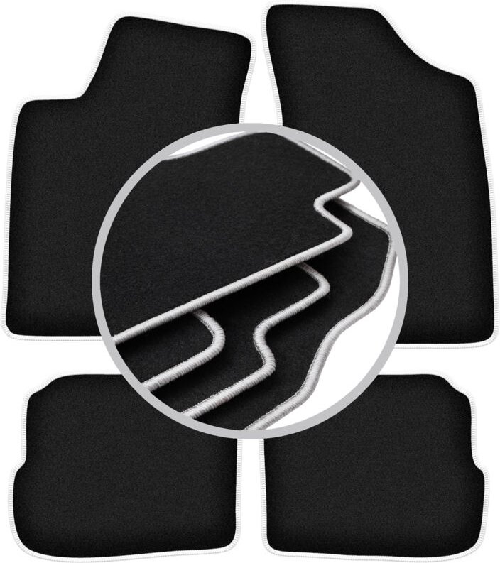 CARLUX-SILVER Autofußmatten für: Volkswagen Passat B3 Kombi, Limousine (1988-1993)