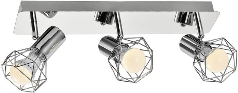 Activejet - AJE-Blanka 3p Deckenleuchte Silber e14