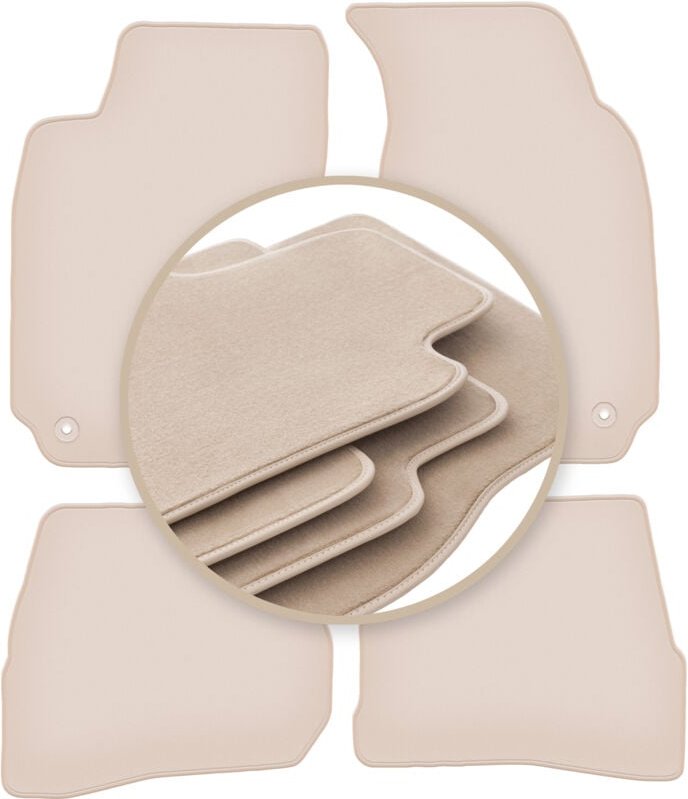 Beige Matten PREMIUM für: Volkswagen Passat B5 FL Limousine, Kombi, Variante 2000-2005