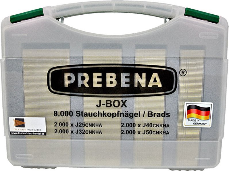 Stauchkopfnägel J-Box im Koffer - Prebena