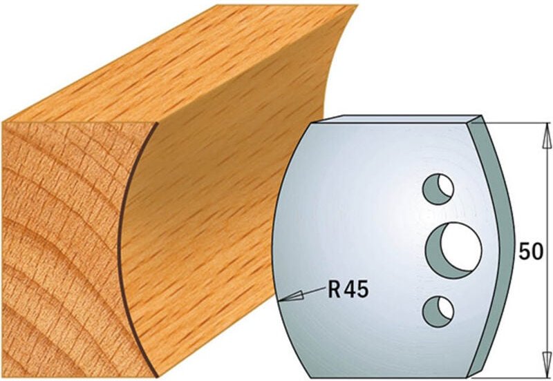 690.554 MESSERPAAR SP 50x4mm R45 KONVEX