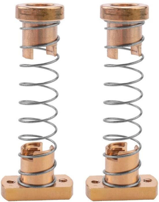 T8 Anti-Backlash-Federmutter, Eliminierungsraum für 3–10 Leitspindeln, diy cnc 3D-Drucker, 2 mm
