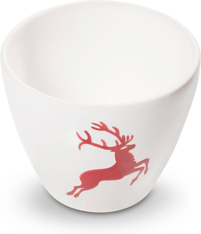 Gmundner Keramik Rubinroter Hirsch, Unterteil Zuckerdose Gourmet