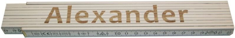 Zollstock Alexander 2 m weiß Zollstock