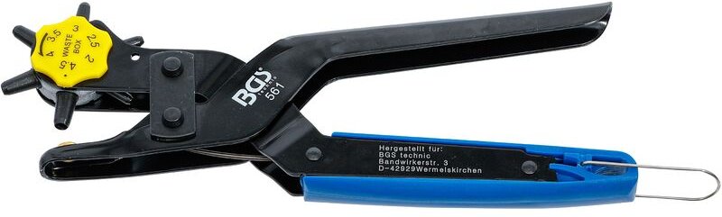 Revolver-Lochzange mit Hebelübersetzung