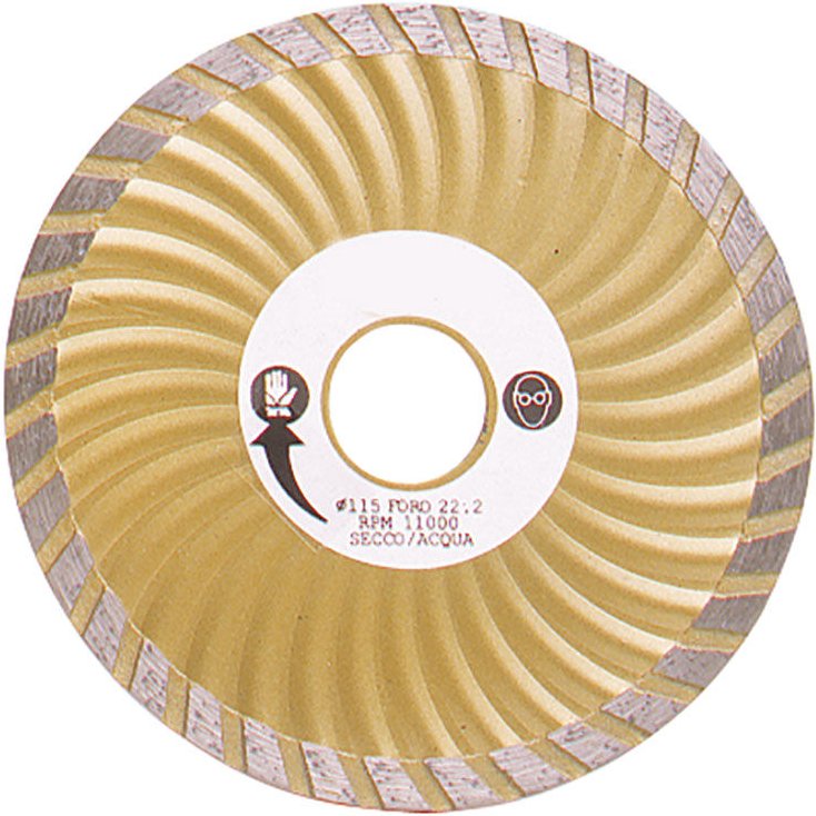 Thumbnail - Turbo-Diamanttrennscheibe fur den Bau 115 mm Fervi 0709