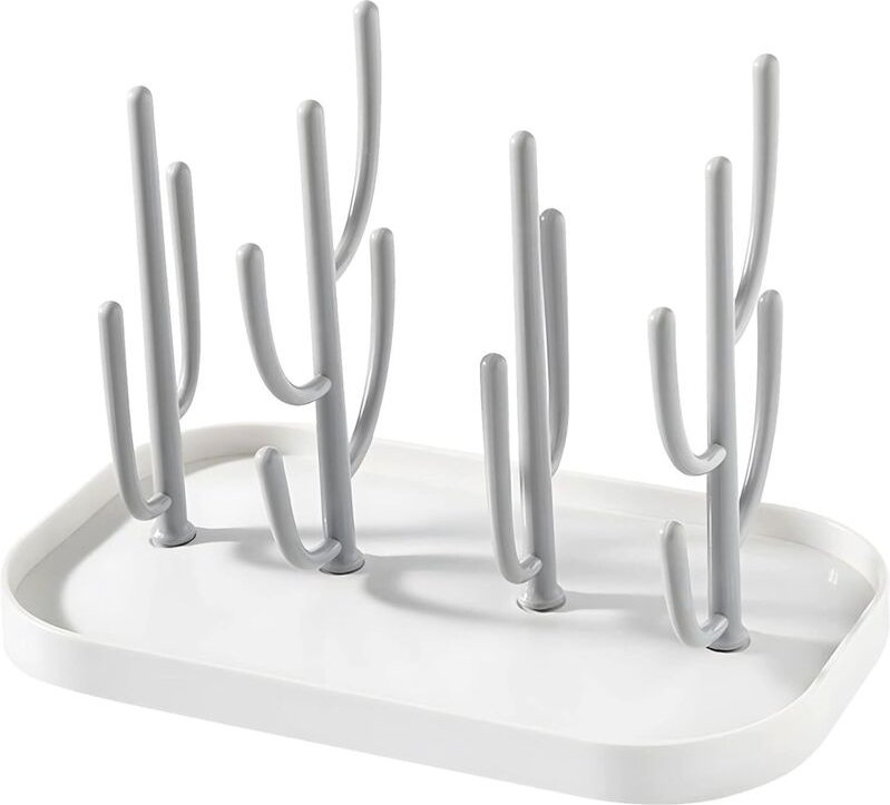 Ahlsen - Babyflaschentrockner, Babyflaschenabtropfer, Babyflaschen-Trockengestell, Flaschenabtropfer in Baumform, (grau)