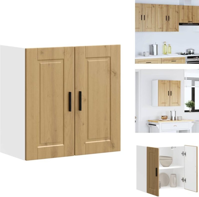 Küchen-Hängeschrank Porto Artisan-Eiche Holzwerkstoff - Küchen-Wandschrank - Küchen-Wandschränke - Wandschrank Küche - K...