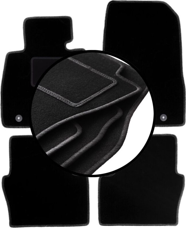 Komplettset Veloursmatten für: Mazda 2 IV Fließheck (2014-)