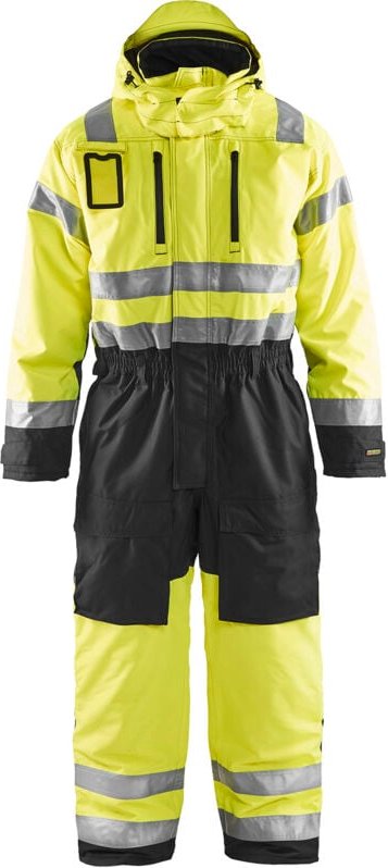 Arbeitsanzug Winter Langarm Hochsichtbarkeit 6763 - Neon Gelb/Schwarz 44