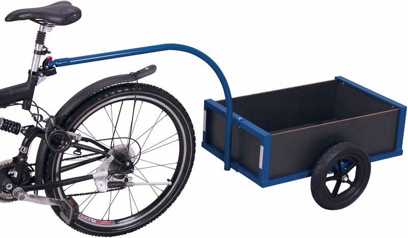 VARIOfit Leichter Fahrradanhänger mit Bordwand und Luftbereifung 590x425mm