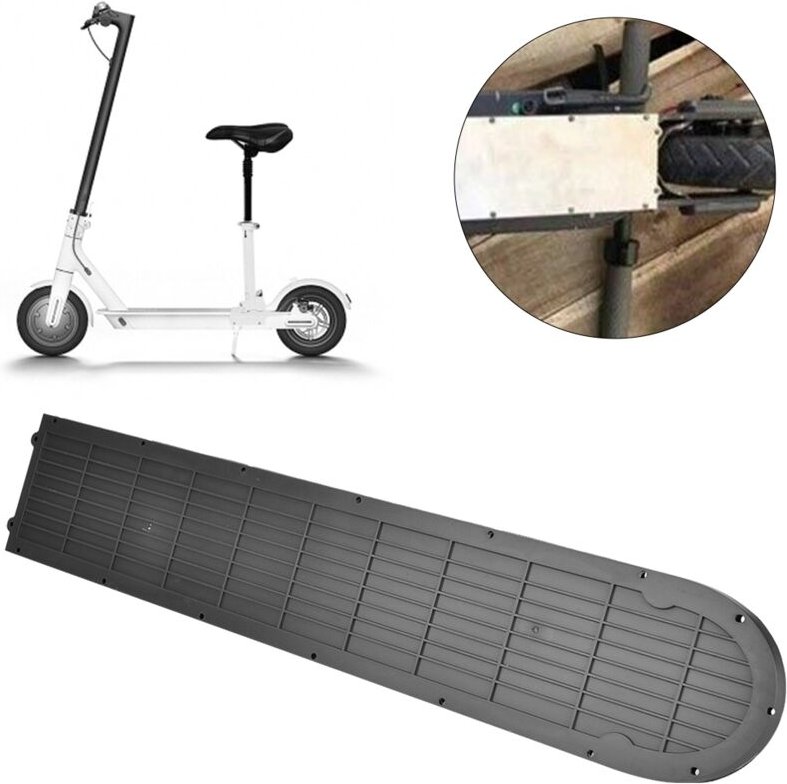 Thumbnail - Ej.life - Ovovo Scooter Batterieabdeckung Pro Untere Abdeckplatte Schwarz abc Pc Kunststoff Schwarz Untere Batterieabdec...