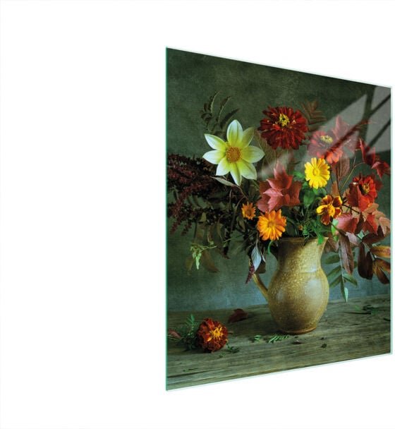 Glasschneidebrett 45x52 Blumen