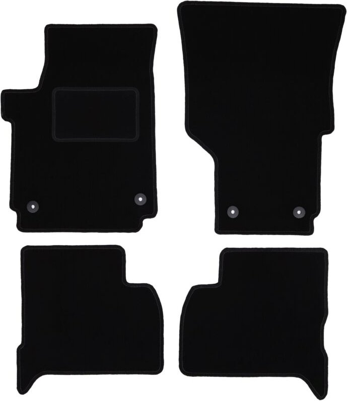Schwarze Veloursmatten für: Volkswagen Amarok Pickup (2010-)