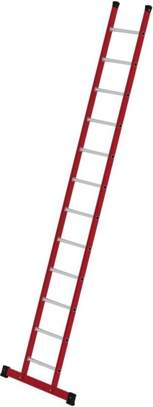 Günzburger Steigtechnik - Sprossen-Anlegeleiter GFK/Alu mit Traverse 12 Sprossen - 035312