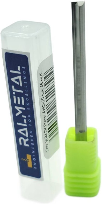 Gerader VHM-Fräser für Styrodurholz 4 x 42 x 70 mm