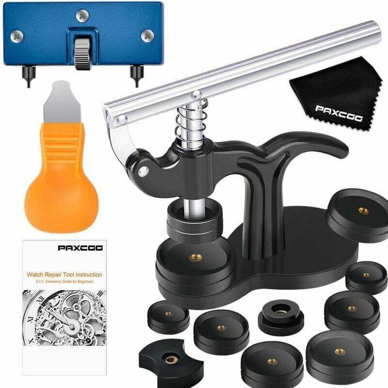 XVX Presse de Boîtier Montre,Outil Montre Pour Fermeture La Table Arrière De Montre 17 Tailles de Moules