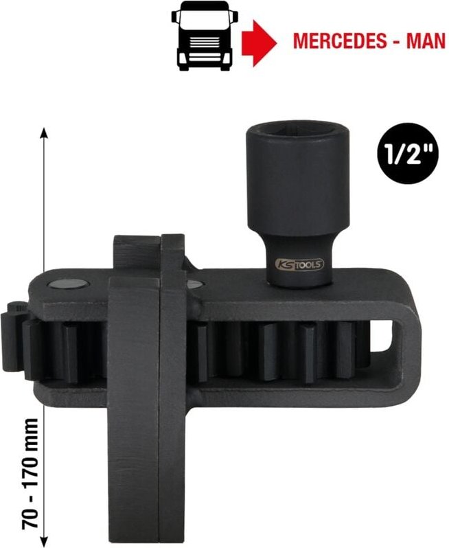Ks Tools 1/2 Motor-Durchdrehvorrichtung für Mercedes / man, 100 mm