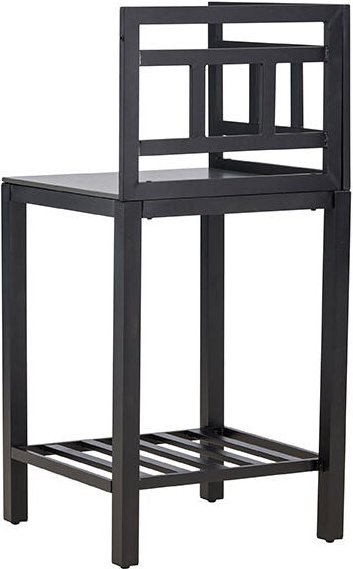 Alicante Outdoorküche Eckteil mit Arbeitsplatte schwarz.