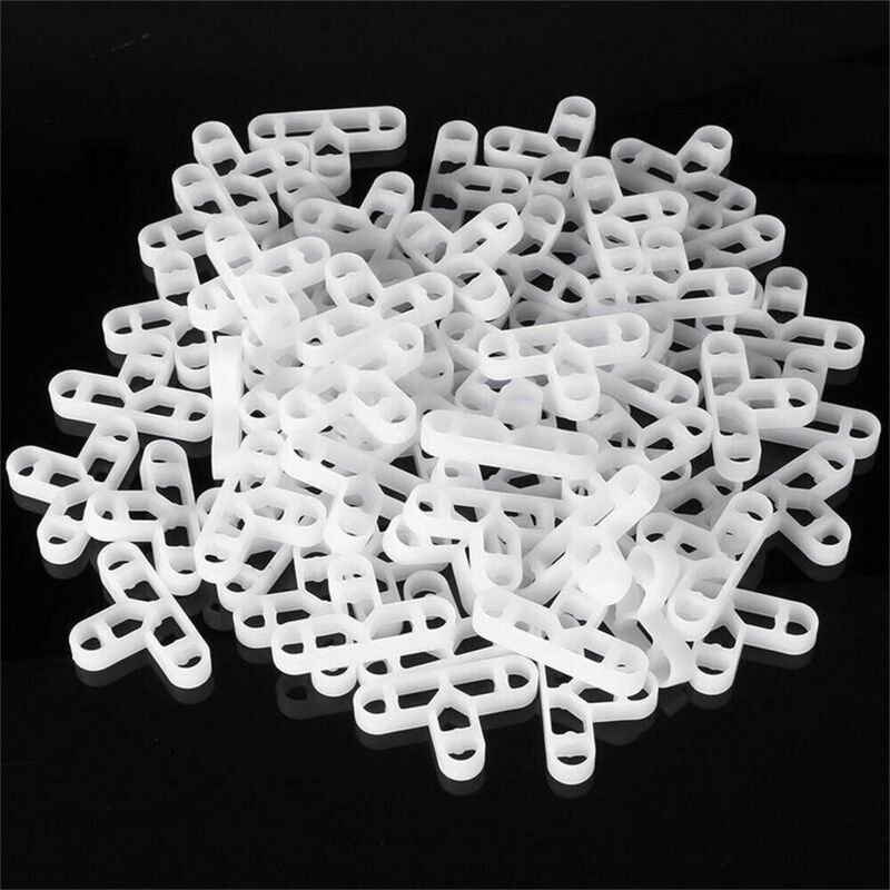 Packung mit 100 10 mm Fliesenabstandshaltern – T-förmige Fliesenabstandshalter – zum Schneiden und Ausgleichen von Lücke...