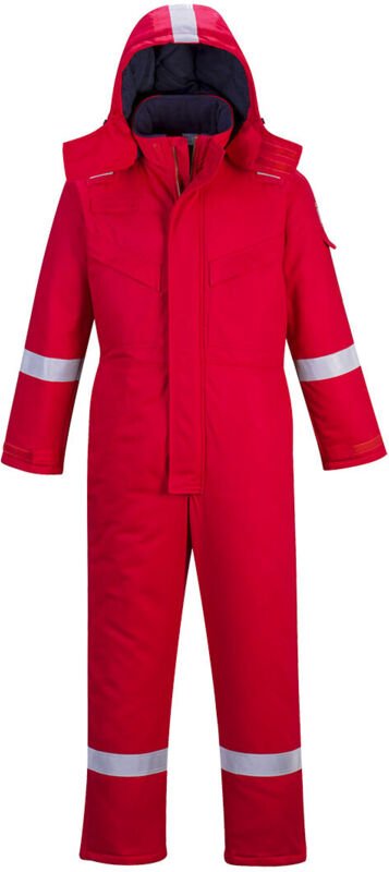 Winter-Overall FR Antistatisch Rot 2XL - FR(54) - UK(44)