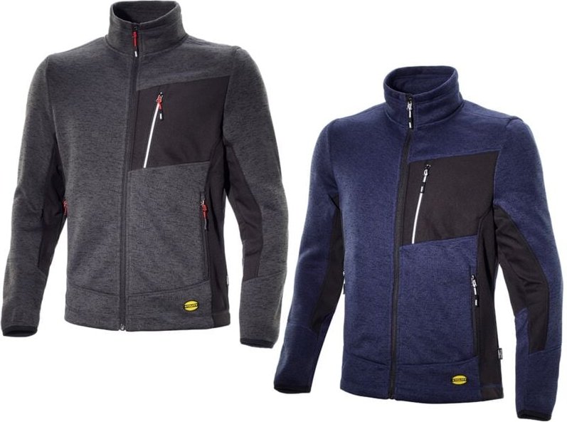 Diadora - Knitted Jacket Chicago Arbeitssweatshirt - xs - Dunkelgrau