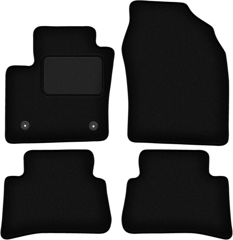 Schwarze Velours-Fußmatten für: Toyota C-HR Crossover (2016-)