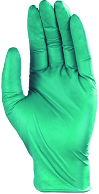 Set aus 10 Boxen mit 100 gummihandschuhen aus Nitril, grün, Größe 8