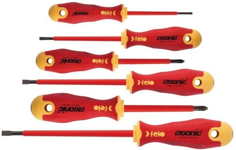 Set Mit 6 Felo-Ergonic Vde-Schraubendrehern + Magnetisierer - L/fl41396199