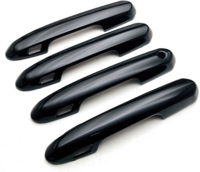 Tlily - Auto-Außentürgriff-Abdeckungs-Trimmaufkleber für Toyota Crown Crossover 2023 Zubehör - Schwarz