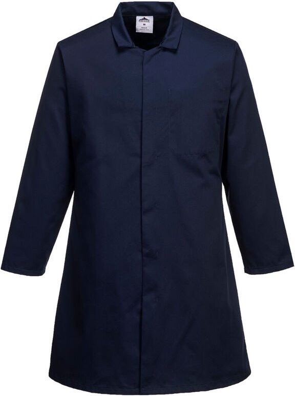 Herren-Bluse für die Lebensmittelindustrie, 1 Tasche, Marine, XL