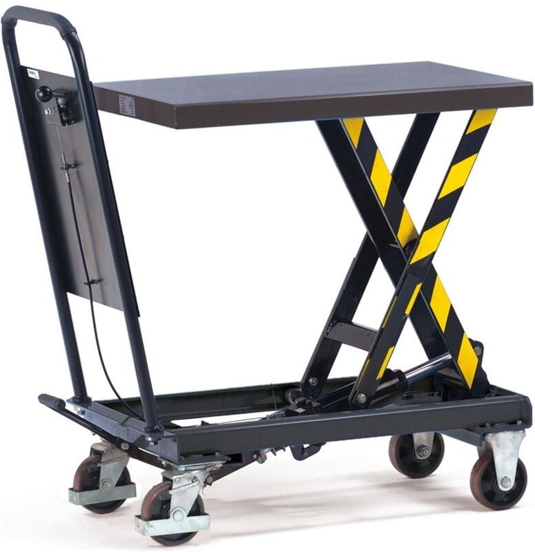 Hubtischwagen, Ladefläche 830 x 500 mm - 250 Kg - Fetra