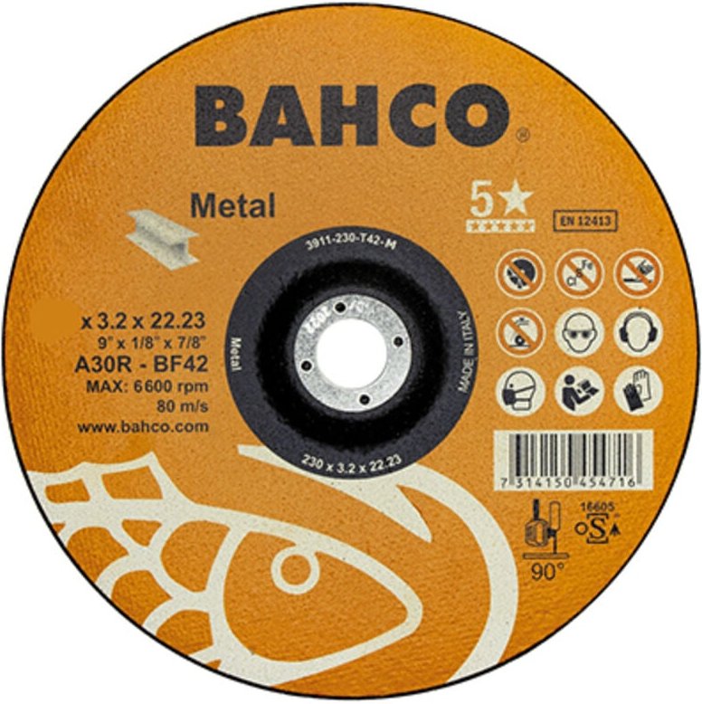 Metalltrennscheibe 230x3,2mm 3911-230-t42-m Bahco