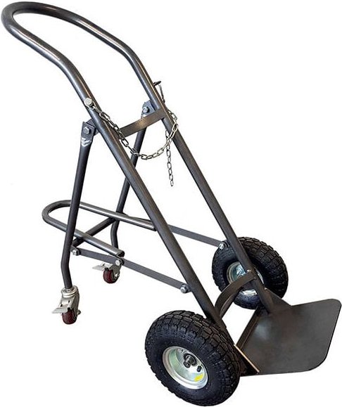 Diable-manutention - Sackkarre für 1 Flasche - Luftbereifte Räder Ø260mm - SAC120-RG