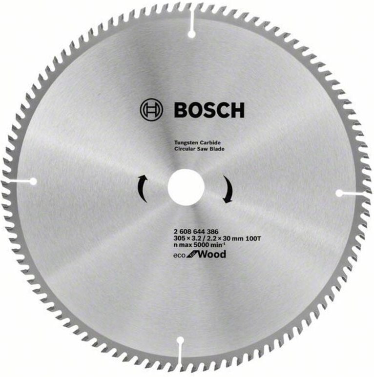 Holzkreissäge 305x30mm 100 Zähne, Modell Optiline Wood Eco Bosch Marke, ideal für schnelle und präzise Schnitte in Holz,...