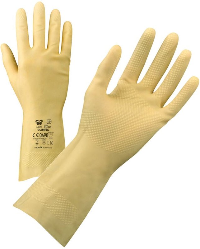 Olimpic Arbeitshandschuhe aus Latex - 7 (s) - Gelb - Neri