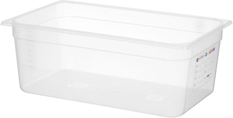 Gastronorm-Behälter 1/1, gn 1/1, 9L, Transparent, 530x325x(H)65mm - Hendi