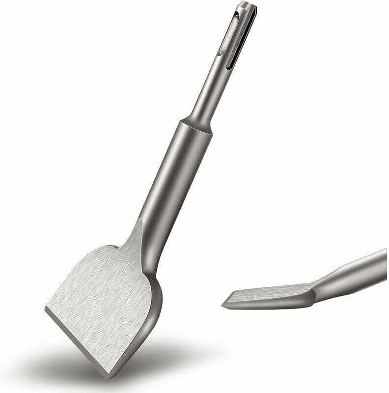 KZQ SDS PLUS Fliesenmeißel, 165 mm x 75 mm, hochwertige erweiterte Serie, gebogener Fliesenmeißel, für Keramikfliesen un...