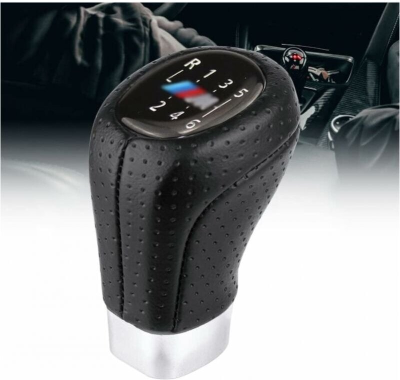 Cyslmuk - 6-Gang-Schaltknauf für bmw E34 E36 E38 E39 E46 E53 E60 E61 E63 E64 E83 E90 E91 E92 E93 Handball-Schalthebel