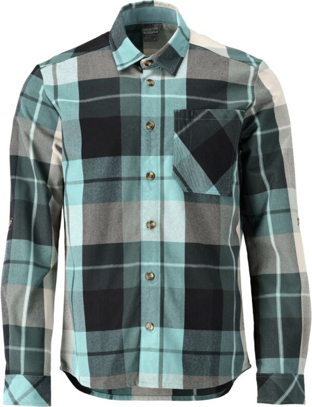 Mascot Hemd aus Flanell, kariert Gr. 3XL, Waldgrün-kariert