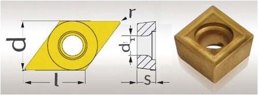HM-Einsatz, 10mm, V/35 DCM070204, 5 Stück optimale 3441166