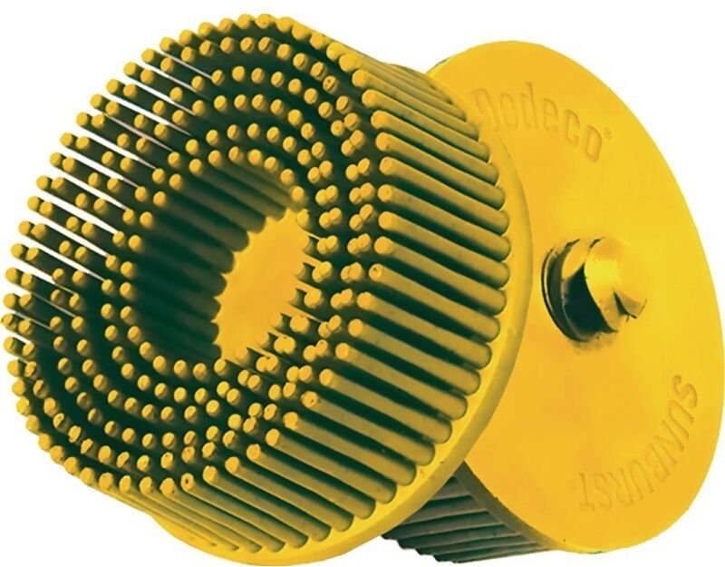 Tyrolit - Radialbürstenscheibe Sunburst ø 51 mm Körnung 80 A80 coarse premium gelb 25000 min-¹ Breite 51 qdisc ra