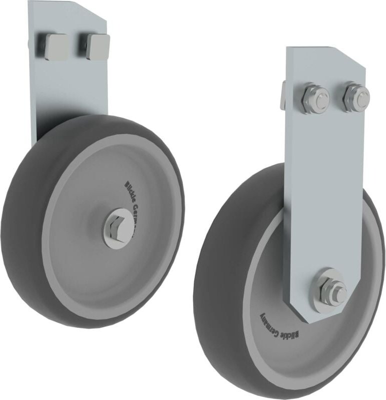 Günzburger Steigtechnik - 2x Hubrollen für Montagetritt starr - 050077