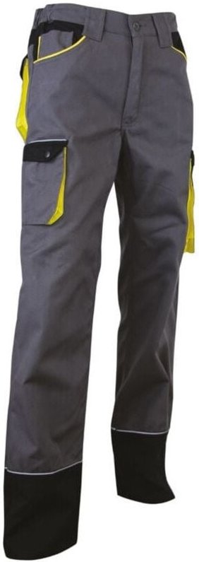 1258 - 38 LMA Pantalon de travail LMA sechoir taille 38 gris/noir/jaune zéro métal