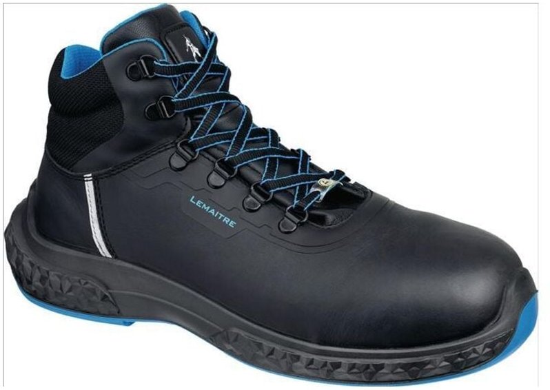 Sicherheitsstiefel Anton high Gr.44 schwarz/blau S3 ESD SRC EN20345